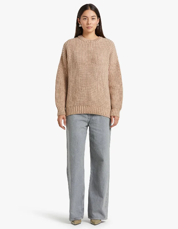 Sydney Crew Sweater - Camel