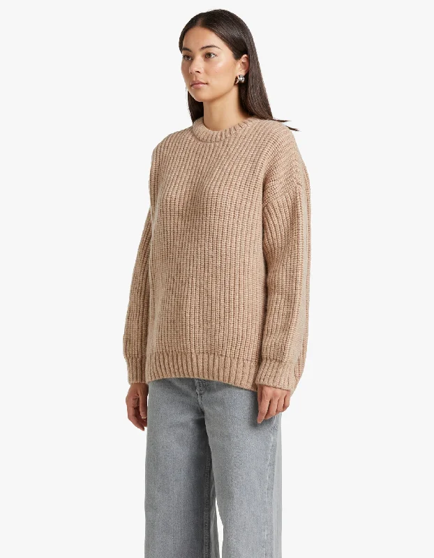 Sydney Crew Sweater - Camel