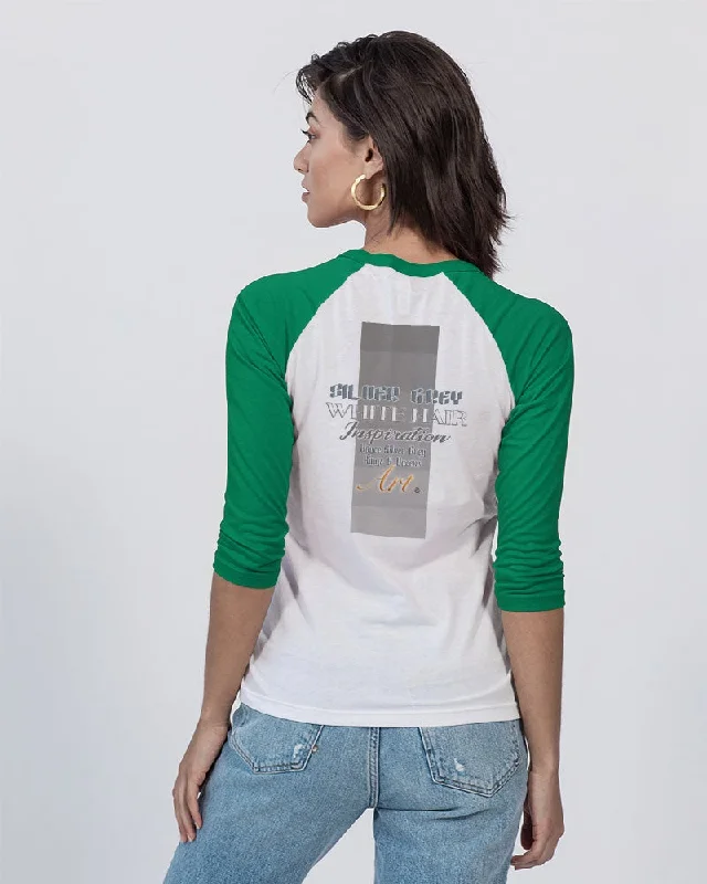 Asian silverfox Unisex Three-Quarter Sleeve Baseball Tee | Bella + Canvas