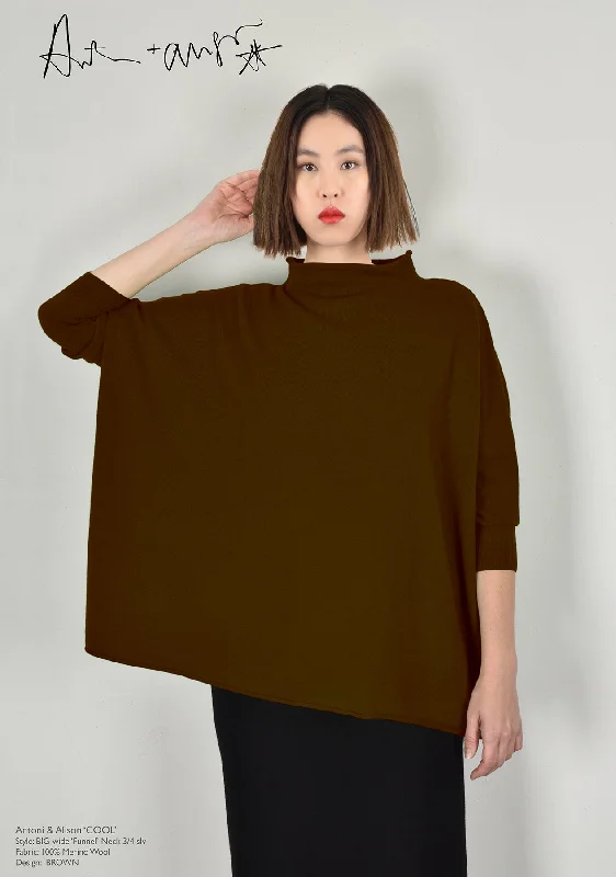 Plain BROWN Knit