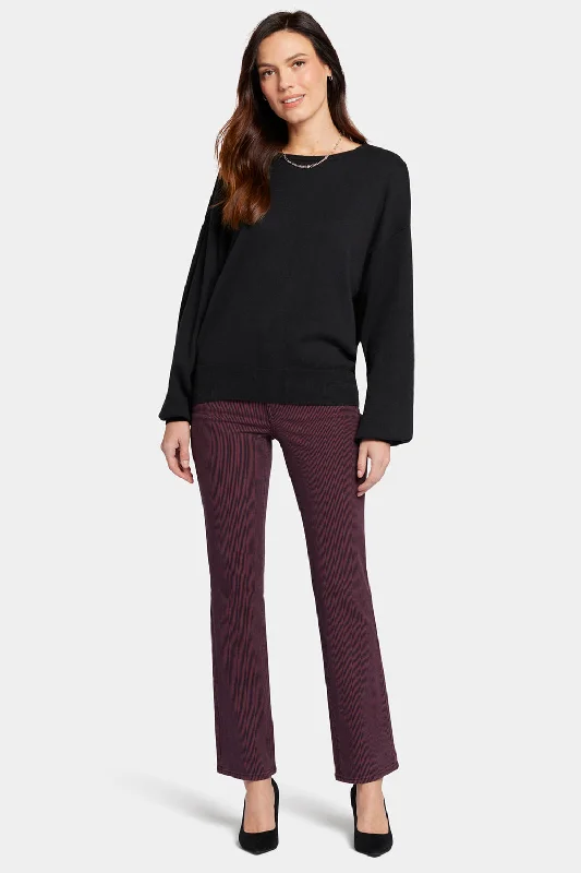 Dolman Sleeved Boatneck Sweater - Black