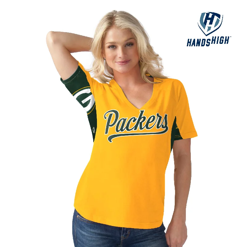 Green Bay Packers Hands High On The Board Women's Shirt