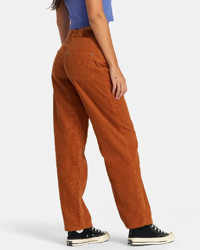 Heritage Corduroy Wide Leg Pants - Caramel