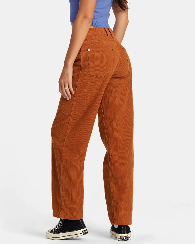 Heritage Corduroy Wide Leg Pants - Caramel