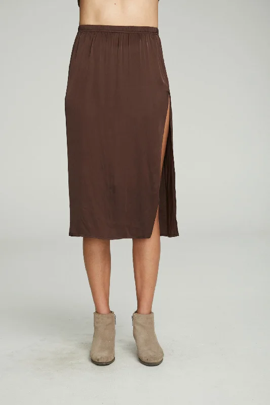 Side Slit Midi Skirt