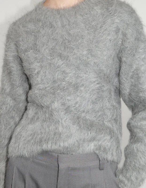 Alpaca Sweater - Soft Grey