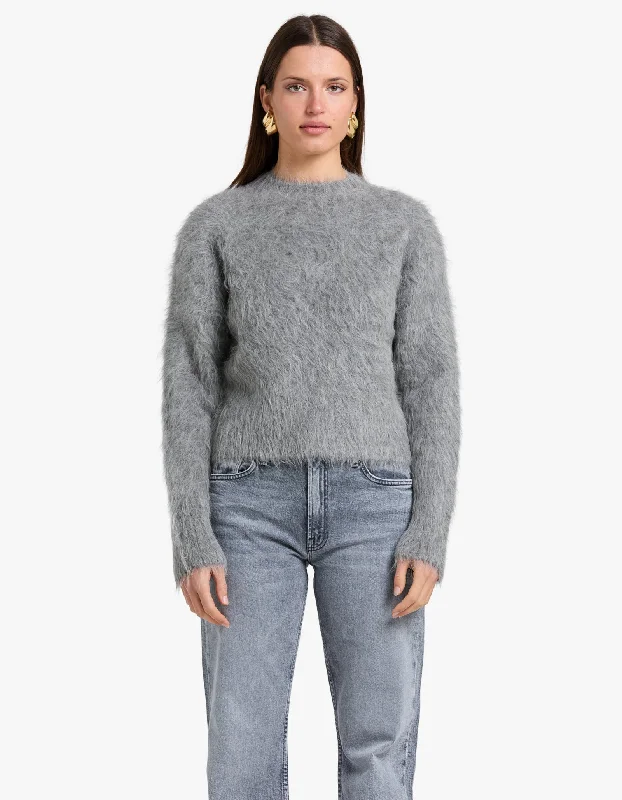 Alpaca Sweater - Soft Grey