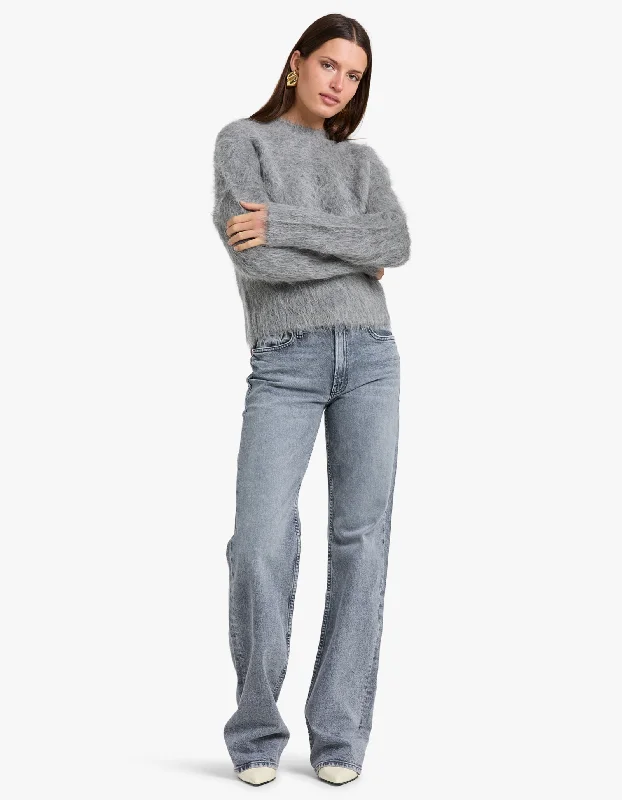 Alpaca Sweater - Soft Grey