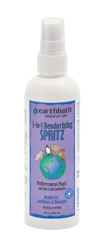 Earthbath 3 in 1 Deodorizing Spritz - Mediterranean Magic with Skin & Coat Conditioners 8oz